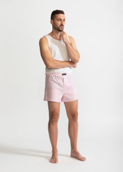 The Linen Boxer Shorts Pink