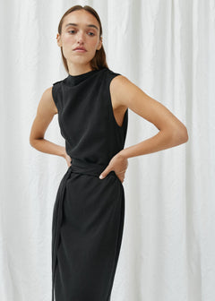 Saskia Midi Dress Black