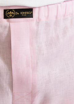 The Linen Boxer Shorts Pink