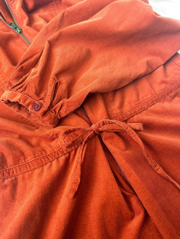 Amrita Organic Cotton Corduroy Jumpsuit Terracotta