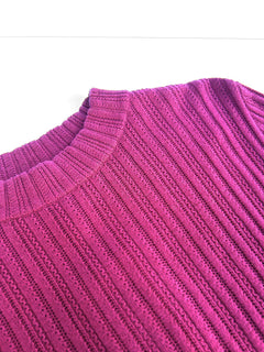 Lucky Wool Blend Jumper Fuschia