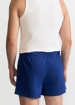 The Linen Boxer Shorts  Royal Blue