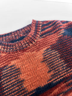 Temura Handknit Wool Jumper Terracotta