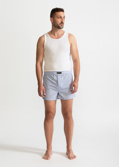 The Cotton Boxer Shorts Sky Blue