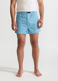 The Cotton Boxer Shorts Baby Blue