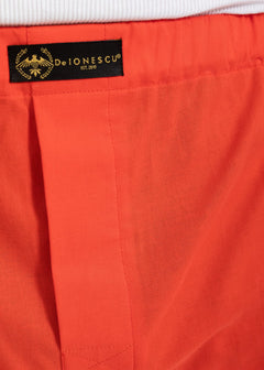 The Cotton Boxer Shorts Coral Orange