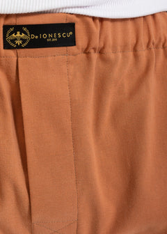 The Cotton Boxer Shorts Camel Brown