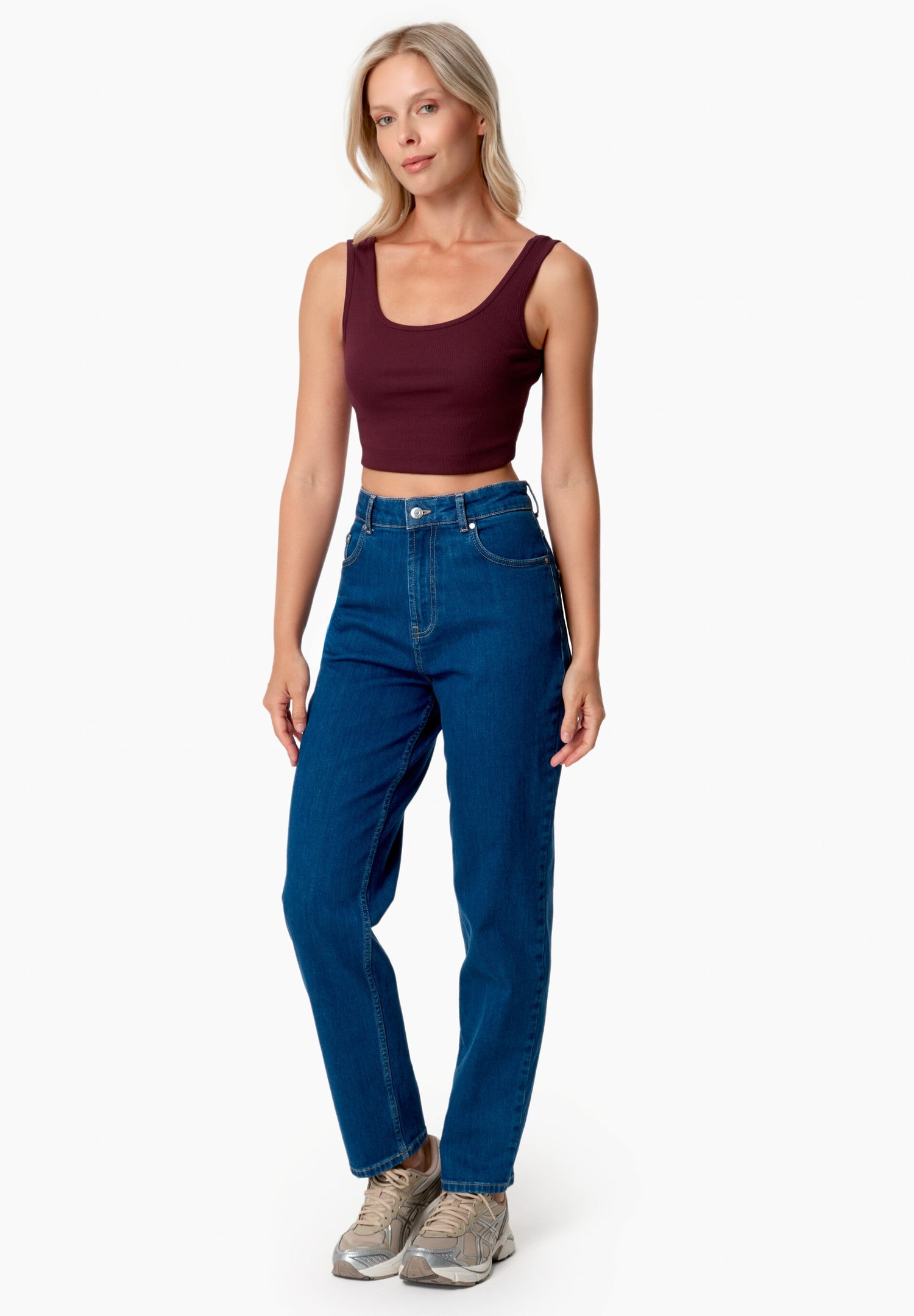 Iriss Cropped Top Bordeaux