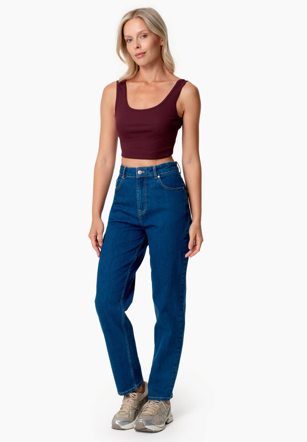 Iriss Cropped Top Bordeaux