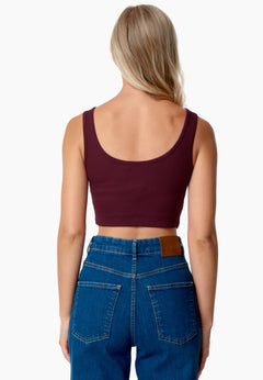 Iriss Cropped Top Bordeaux