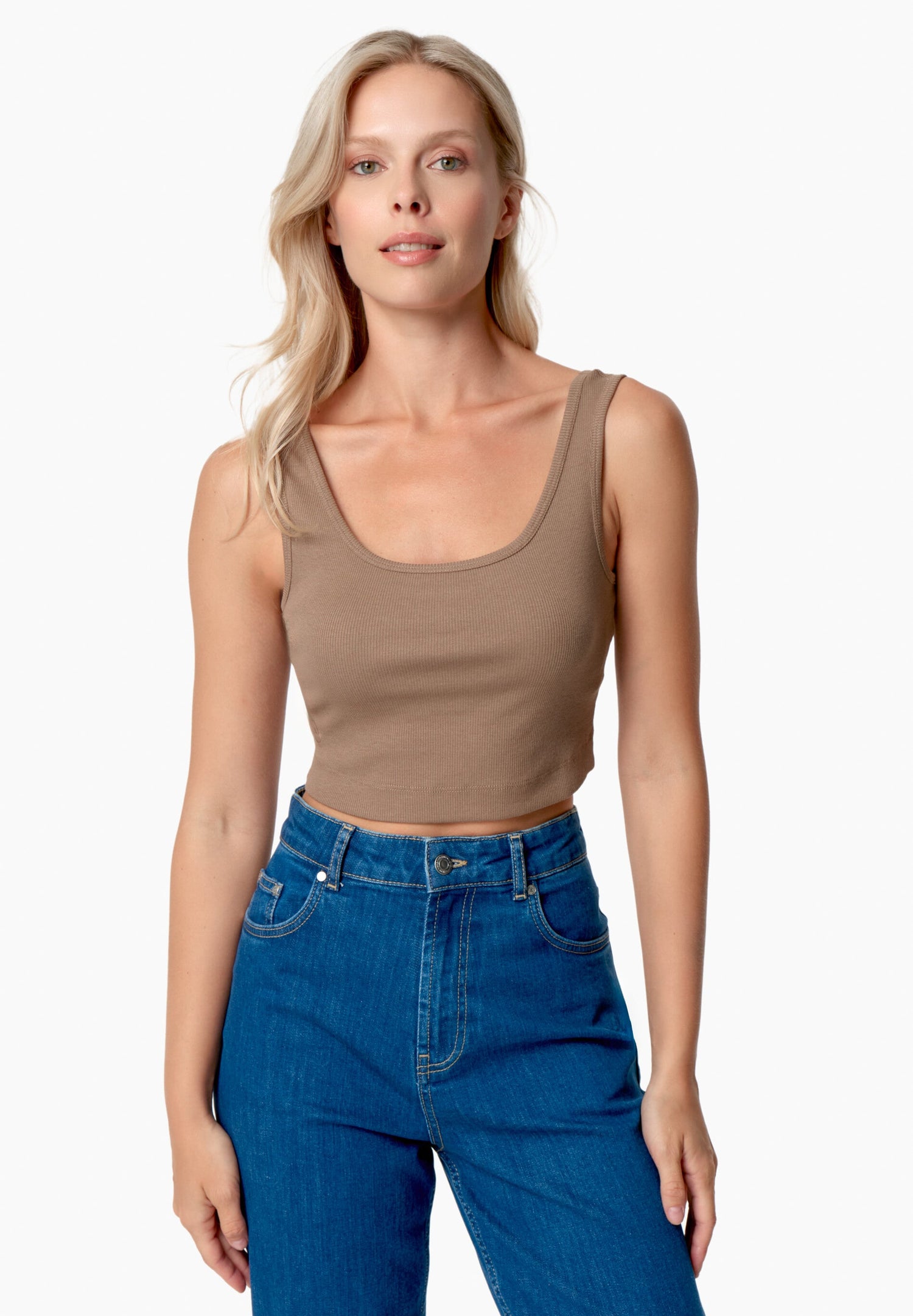 Iriss Cropped Top Gravel