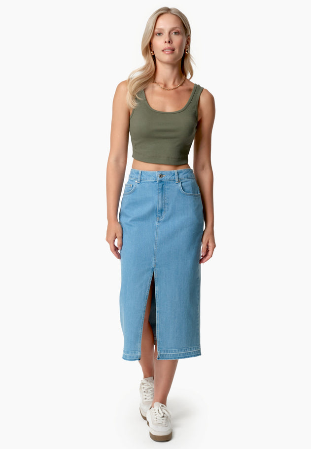 Iriss Cropped Top Olive