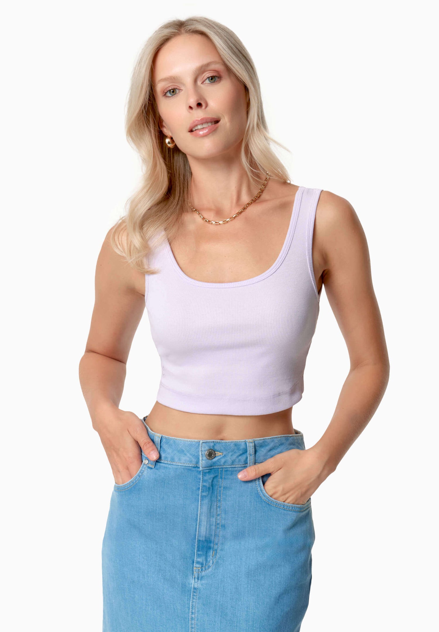 Iriss Cropped Top Soft Lilac