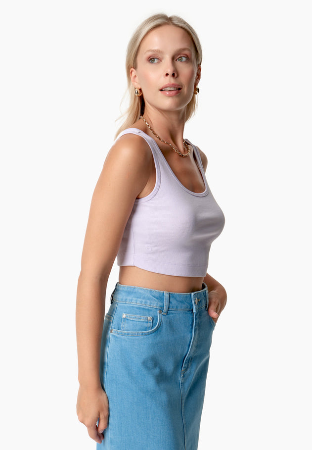 Iriss Cropped Top Soft Lilac