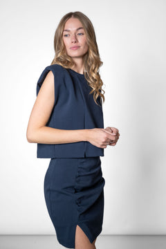 Interlock Top & Skirt Bundle Navy