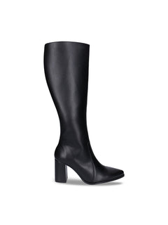 Iona Black High Heel Knee Boots