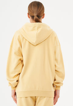 Jale Soft Touch Organic Cotton Sweat Jacket Soft Yellow