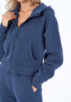 Joddy Zip-Hoodie Navy Blue