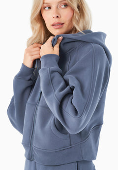 Joddy Zip-Hoodie Soft Indigo Blue