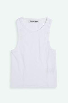 Joou Cropped Racerback Top White