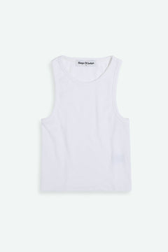 Joou Cropped Racerback Top White