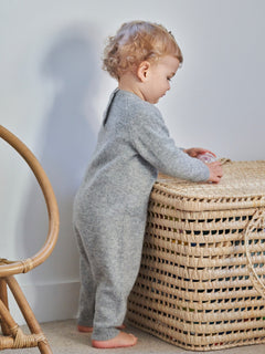 Baby's Cashmere Jumpsuit Grey