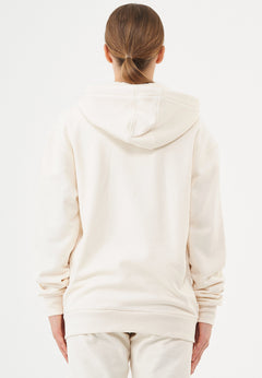 Junda Unisex Soft Touch Organic Cotton Sweat Jacket Off White