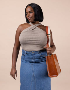 Jackie Laukku Cognac Ruskea