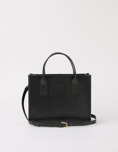 Jackie Midi Bag Leather Strap Classic Leather Black