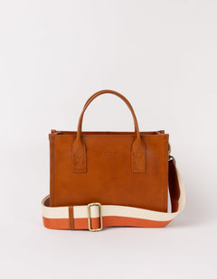 Jackie Midi Bag Classic Leather Cognac