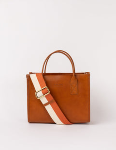 Jackie Midi Bag Classic Leather Cognac