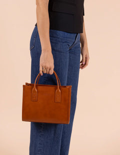 Jackie Midi Bag Classic Leather Cognac
