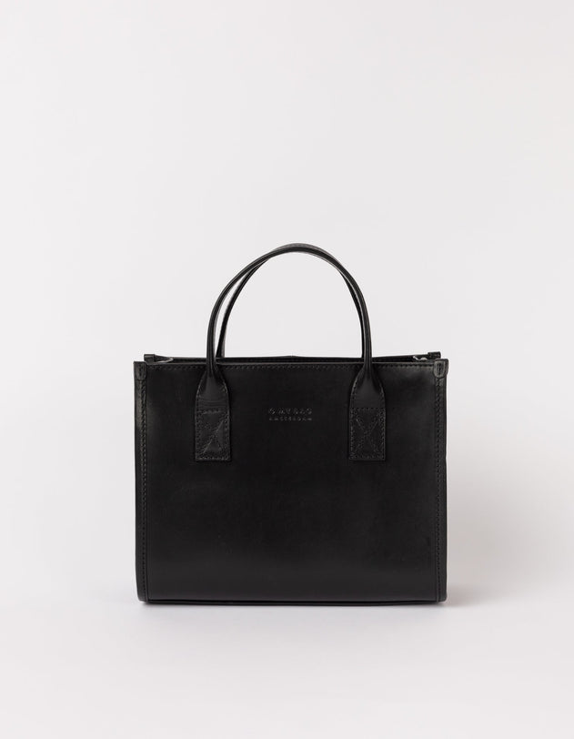 Jackie Midi Bag Classic Leather Black