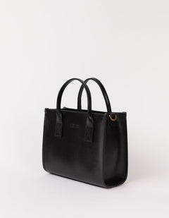 Jackie Midi Bag Leather Strap Classic Leather Black