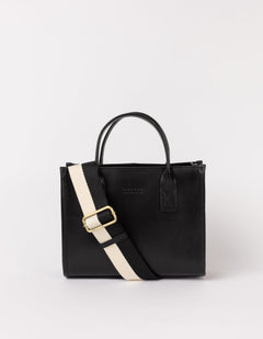 Jackie Midi Bag Classic Leather Black