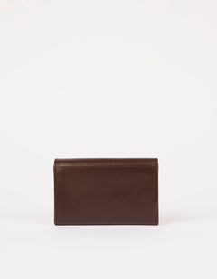 Jo's Purse Classic Leather Chocolate Brown