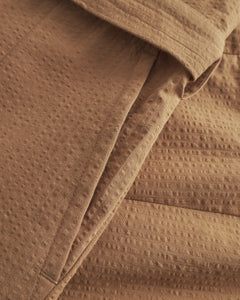 Jumpsuit Seersucker Caramel Brown