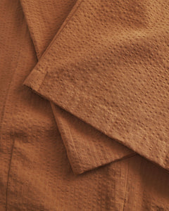 Jumpsuit Seersucker Caramel Brown