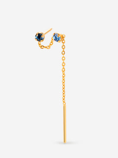 Justin Chain Earring Blue