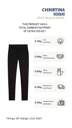 Christina High Jeans Stay Black Rinse
