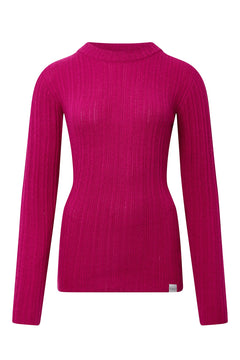 Lucky Wool Blend Jumper Fuschia