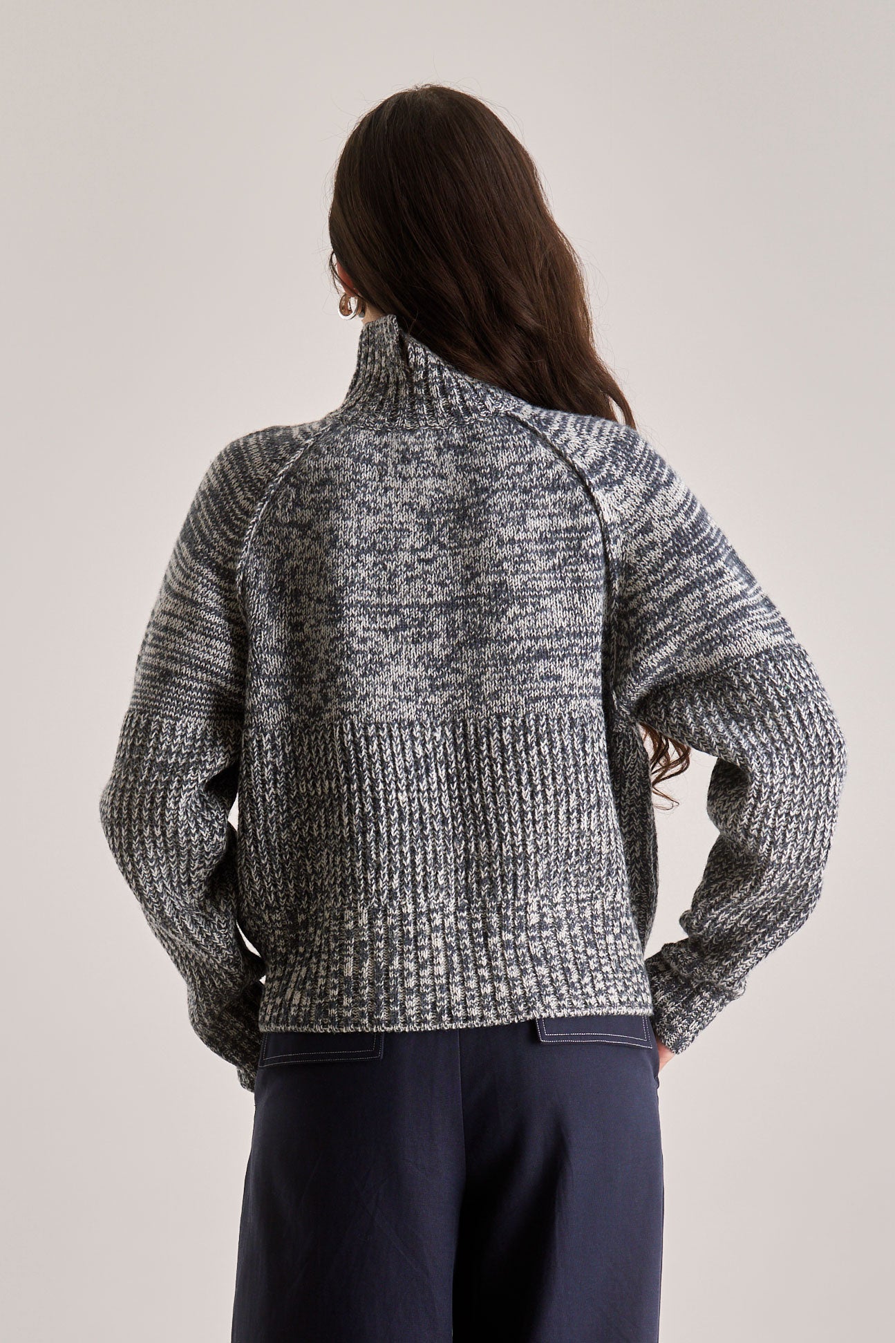 Millie Stripe Jumper Charcoal