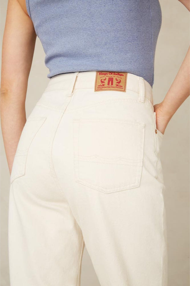 Liora Cropped Jeans White