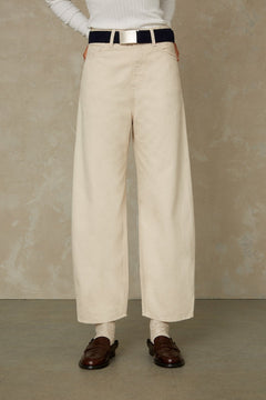 Leila Balloon Jeans Clean Recycled Ecru