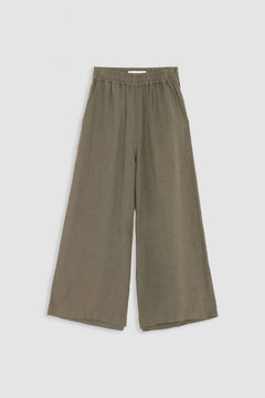 Hazel Flowy Pants Bungee Cord Brown