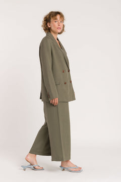 Hazel Flowy Pants Bungee Cord Brown
