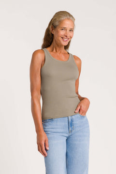 Kerry Tank Top Light Brown