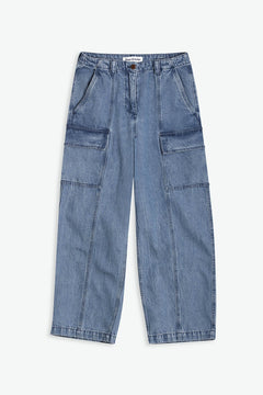 Yata Jeans Jim Mid Marble Blue