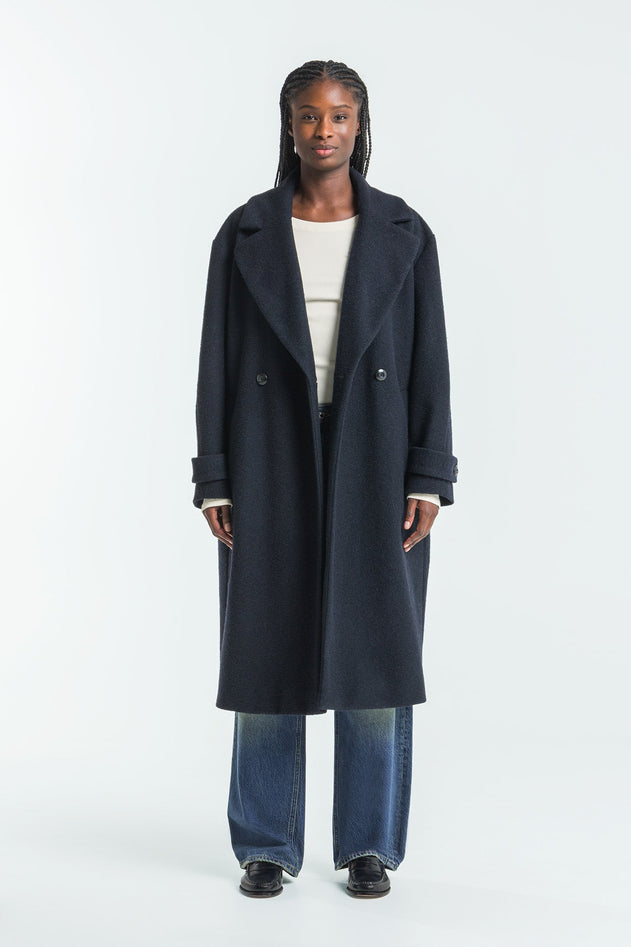 Masako Unisex Coat Maritime Blue