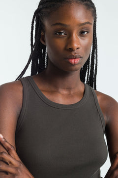 Kerry Tank Top Peat Grey